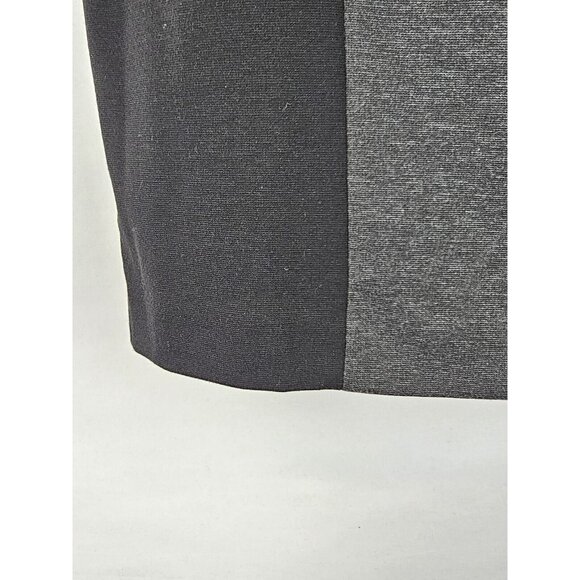 Sejour Women's Skirt Plus Size 16W Black Gray Pencil Skirt Back Slit - Picture 4 of 8
